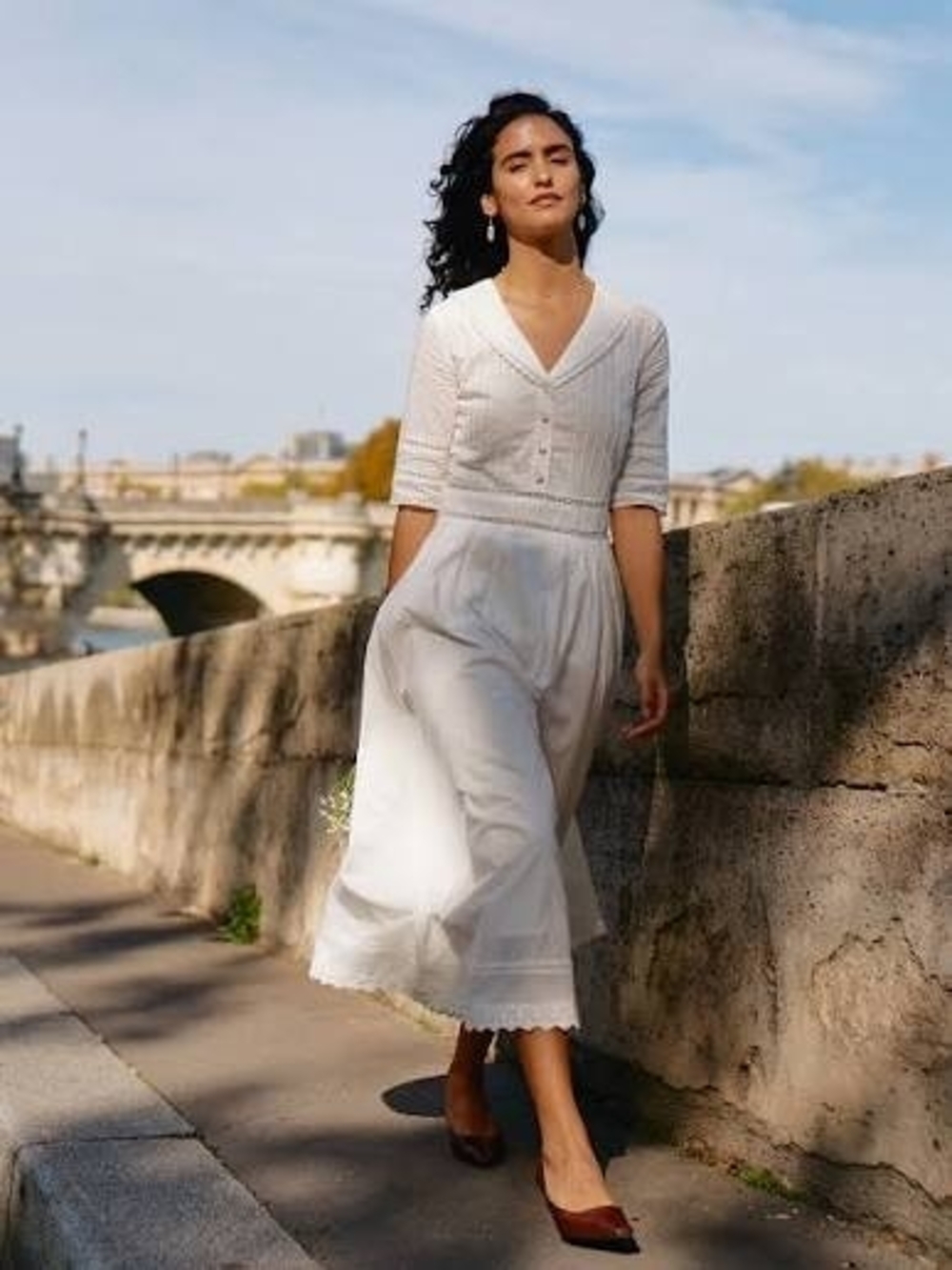 NWT Simple Retro Fiona Cotton Midi Dress L